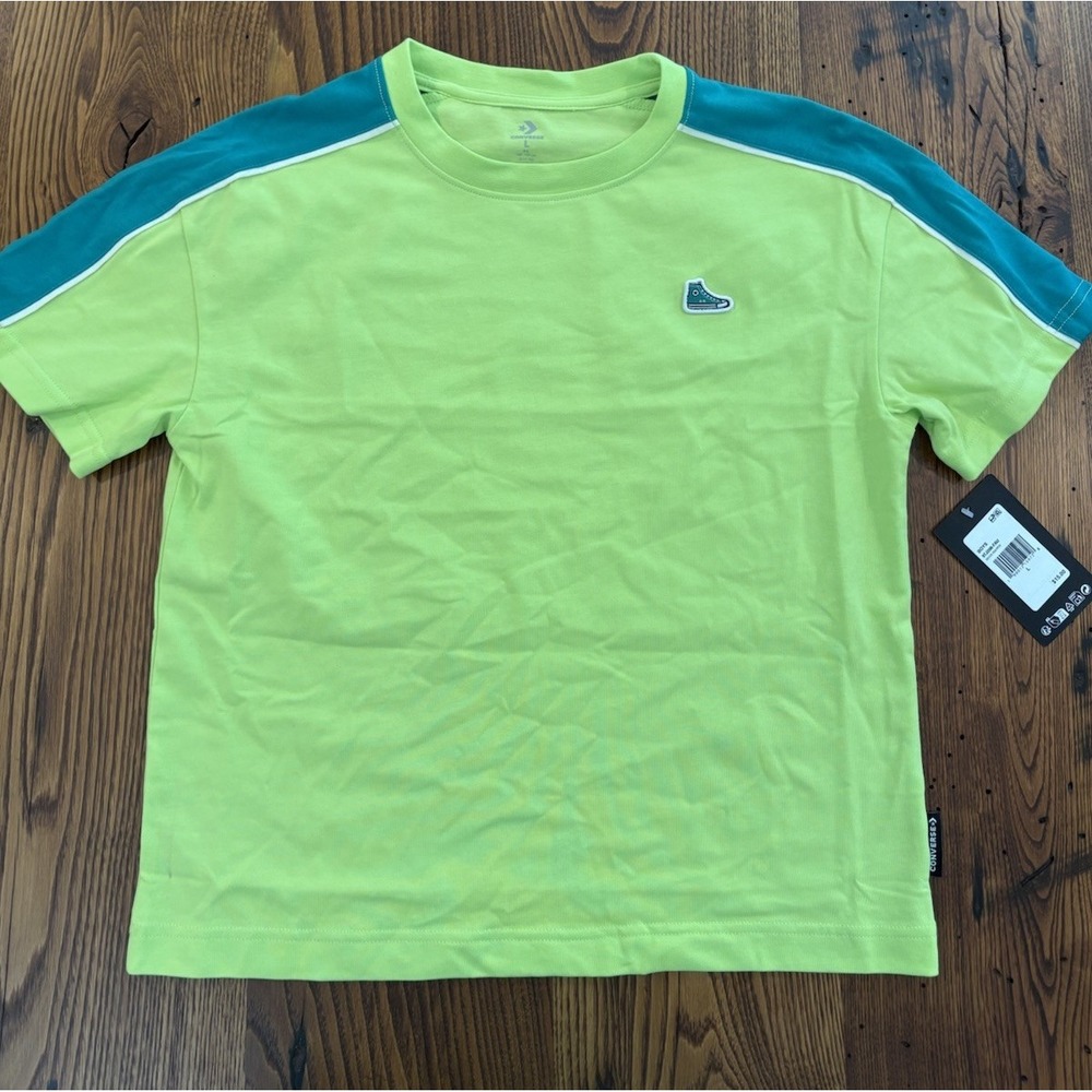Converse Boys' Short Sleeve Hightops Patch T-Shirt Small NWT